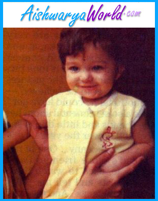 Aishwarya Rai quand elle etait petite...